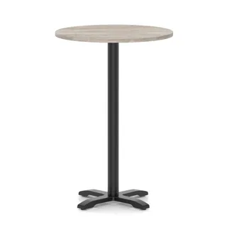 Italia Round Poseur Table With Cross Base