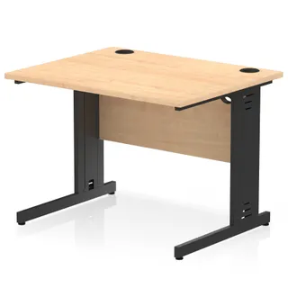Impulse Straight Desk Cable Managed Leg