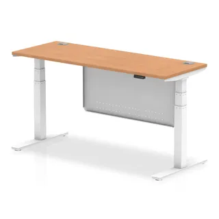 EE - Air Height Adjustable Slimline Desk With Cable Ports