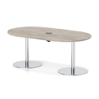 Italia Volta Poseur Boardroom Table With Pop-up Power Module
