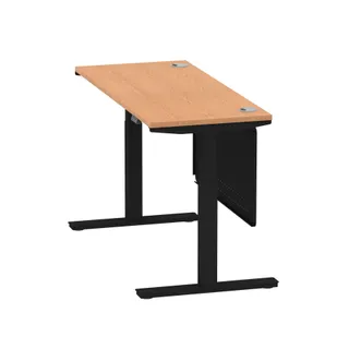 Air Height Adjustable Slimline Desk With Cable Ports