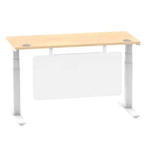 Air Height Adjustable Slimline Desk With Cable Ports