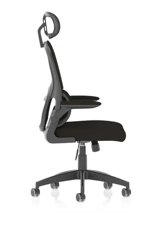 Iris Task Operator Mesh Back Fabric Seat With Headrest