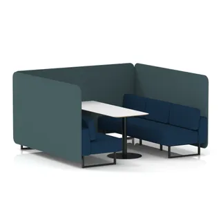Brixworth Bench Booth in Two Tone