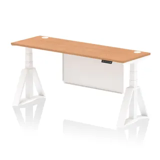 Air Height Adjustable Slimline Desk With Cable Ports