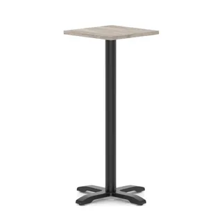 Italia Square Poseur Table With Cross Base