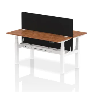 Air Back-to-Back Slimline Height Adjustable Bench Desk - 2 Person