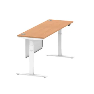 Air Height Adjustable Slimline Desk With Cable Ports