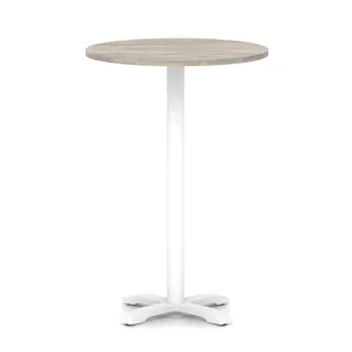 Italia Round Poseur Table With Cross Base