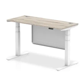 Air Height Adjustable Slimline Desk With Cable Ports