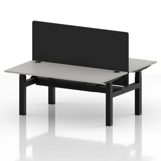 Air Back-to-Back Height Adjustable Bench Desk - 2 Person