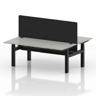 Air Back-to-Back Height Adjustable Bench Desk - 2 Person