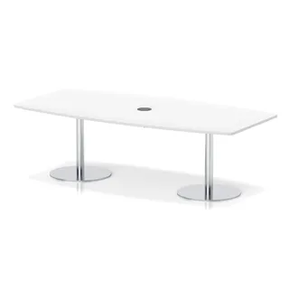 Italia Volta Poseur High Gloss Table With Pop-up Power Module