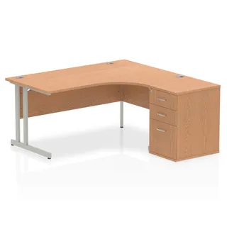 Impulse Cantilever Crescent Desk Workstation