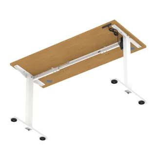 Air Lite Height Adjustable Slimline Desk With Cable Ports