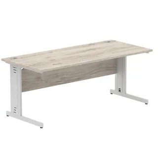 Impulse Straight Desk Cable Managed Leg