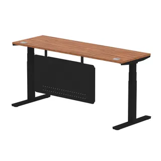 Air Height Adjustable Slimline Desk With Cable Ports