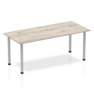 Impulse Straight Table With Post Leg