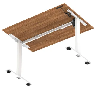 Air Lite Height Adjustable Desk With Scalloped Edge