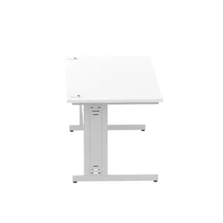 Impulse Straight Desk Cable Managed Leg