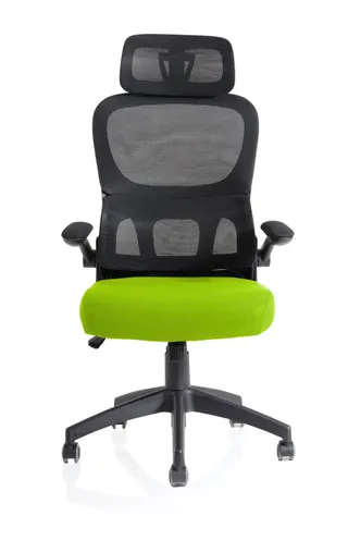 Iris Task Operator Mesh Back Fabric Seat With Headrest