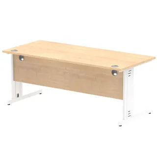 Impulse Straight Desk Cable Managed Leg