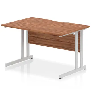 Impulse Scalloped Edge Straight Desk Cantilever Leg