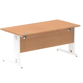 Impulse Straight Desk Cable Managed Leg