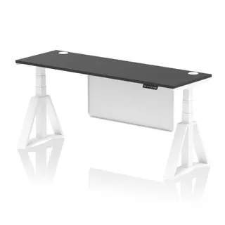 Air Height Adjustable Slimline Desk With Cable Ports