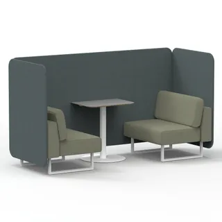Brixworth Bench Booth in Two Tone