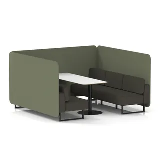 Brixworth Bench Booth in Two Tone
