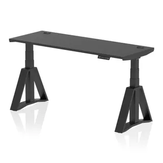 Air Height Adjustable Slimline Desk With Cable Ports