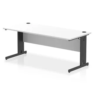 Impulse Straight Desk Cable Managed Leg