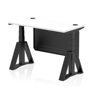 Air Height Adjustable Slimline Desk With Cable Ports