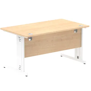 Impulse Straight Desk Cable Managed Leg