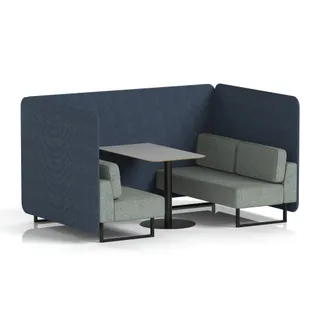 Brixworth Bench Booth in Two Tone