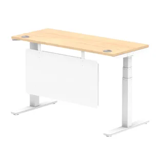 Air Height Adjustable Slimline Desk With Cable Ports