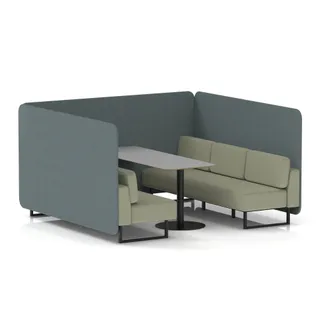 Brixworth Bench Booth in Two Tone