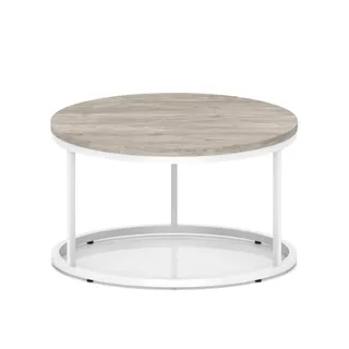 Impulse Round Coffee Table With Metal Frame