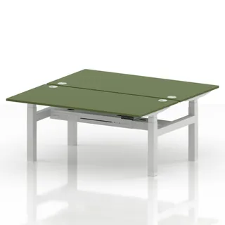 Air Back-to-Back Height Adjustable Bench Desk - 2 Person