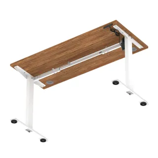 Air Lite Height Adjustable Slimline Desk With Cable Ports