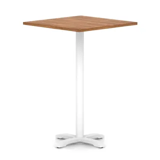 Italia Square Poseur Table With Cross Base
