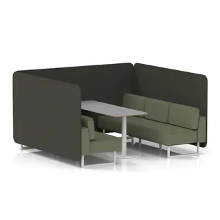Brixworth Bench Booth in Two Tone
