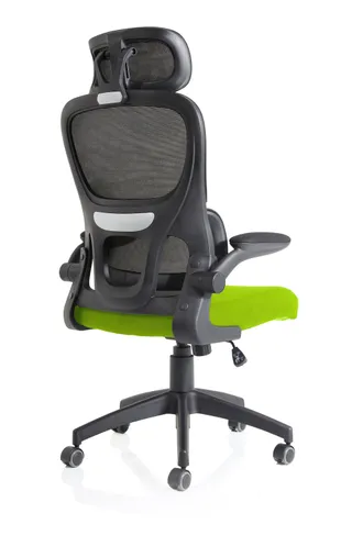 Iris Task Operator Mesh Back Fabric Seat With Headrest