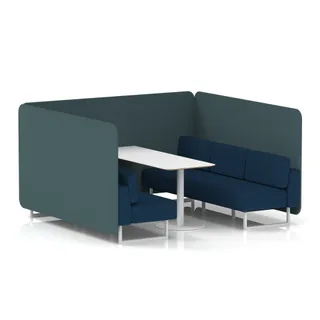 Brixworth Bench Booth in Two Tone