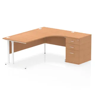 EE - Impulse Cantilever Crescent Desk Workstation