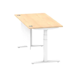 Air Height Adjustable Desk With Cable Ports