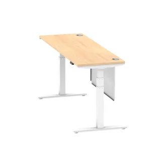 Air Height Adjustable Slimline Desk With Cable Ports