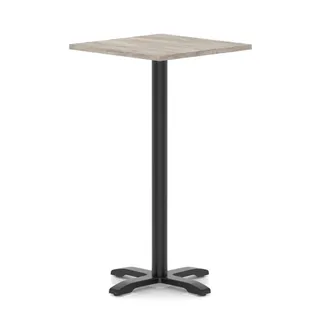 EE - Italia Square Poseur Table With Cross Base
