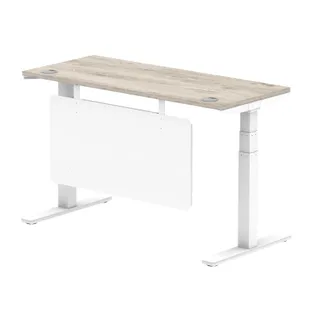Air Height Adjustable Slimline Desk With Cable Ports